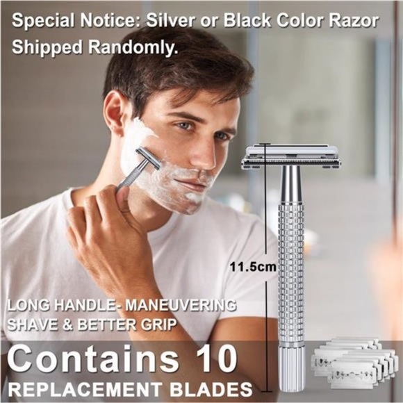 Shaving Kit for Men, Include Safety Razor, Sandalwood Shaving Cream, Mens - Picture 2 of 7